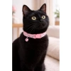 Ayarlanabilir Zilli Kedi Boyun Tasması - Pembe