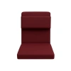 Backjack XL Meditasyon Sandalyesi, Yastıklı, 55x40x40 cm, Fermuarlı Kılıf (Bordo)