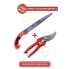 Bağ Budama Makası ve Dal Testeresi, 30 cm, 2li Set, Dayanıklı Çelik