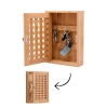 Bambu Anahtarlık Kutusu, 27.2x19.1x6.3 cm, Kafes Desenli