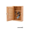 Bambu Anahtarlık Kutusu, 27.2x19.1x6.3 cm, Kafes Desenli