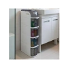 Banyo ve Mutfak için 4 Çekmeceli Tekerlekli Organizer Dolap, 95x20x38.5 cm