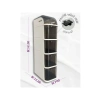 Banyo ve Mutfak için 4 Çekmeceli Tekerlekli Organizer Dolap, 95x20x38.5 cm