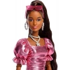 Barbie Deluxe Style Stil Ikonu Metalik Pembe Elbiseli Bebek JFP41