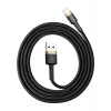 Baseus Cafule Serisi Lightning Kablosu 1 m Gri Gri-Siyah