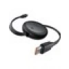 Baseus FREE2PULL Mini Şarj Kablosu Usb-C To Usb-C 60W 1m Küme Siyah