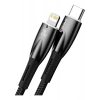 Baseus Glimmer Series 20W 100 cm Type-C To Lightning Şarj Kablosu Siyah