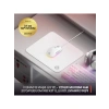 Beyaz Gaming Mousepad, Orta Boy Oyun Performansı İçin