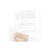 Beyaz Harf-Rakam Sticker Seti - 2 Sayfa, 8x10 mm