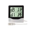 Beyaz İç-Dış Dijital Problu Termometre Nem Ölçer