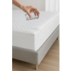 Beyaz Kapitone Fitted Yatak Alezi, Sıvı Geçirmez Özellikte, 160 x 200 cm