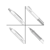 Beyaz Mekanik Kurşun Kalem - 0.7 mm, Şık Tasarım