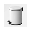Beyaz Pedallı Çöp Kovası - 5 LT