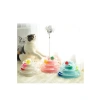 Beyaz Renkli 24 x 13 cm Boyutunda 4 Katlı Tüylü Kedi Oyuncağı