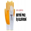 Beybi Nitril Sarı İş Eldiveni No:10 12li Paket