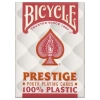 Bicycle Bicycle® Prestige Rider Back 100% Plastik Jumbo Endeks Oyun Kartları, Kırmızı