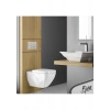 Bien Kristal Kare Beyaz Deliksiz Lavabo 41 Cm