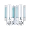 BLP-76235-1 Aviva Shower Dispenser 2 Chamber Satin Silver