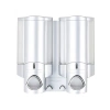 BLP-76235-1 Aviva Shower Dispenser 2 Chamber Satin Silver