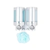BLP-76235-1 Aviva Shower Dispenser 2 Chamber Satin Silver