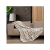 Boho Etnik Desenli Mikrofiber Koltuk Örtüsü, Kaymaz 130x180 cm
