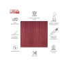 Bordo Renkli 45x90 Cm Keçe Panel, 2 Adet Paket