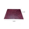 Bordo Renkli Deri Panel, 50x40 cm, DIY Projeler İçin Uygun