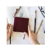 Bordo Sert Kapak Eskiz Defteri, 80 Yaprak, 12x12 cm