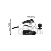 Bosch Professional GHO 26-82 D Planya (710 W, Planya Genişliği: 82 mm, 18.000 dev/dak)          [Enerji Sınıfı A+]