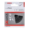 Bosch - X-Lock - Clean Serisi Metal Için Saçaklı Tel Fırça 75*0,3 mm