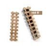 Boyanabilir Ahşap Maket Çit Seti (10 Adet, 13x4 cm)