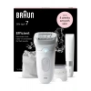 Braun Silk-Épil 7 7-441 Epilatör Islak Kuru Kullanım Kablosuz Şarjlı Yıkanabilir Başlık