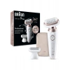 Braun Silk-Épil 9 Flex 9-030 3D Epilatör - Islak ve Kuru Kullanım, 40 Cımbız, Kablosuz, Aydınlatmalı, Şarj Edilebilir