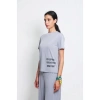 Brav BRV-004 Gri Kadın Tshirt