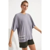 Brav BRV-024 Antrasit Kadın Tshirt