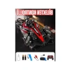 Buhar atan 360° dönebilir formula 1 yarış arabası, kırmızı
