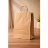 Bükümlü Saplı Kraft Kağıt Torba, 12x25x31 cm, 25 Adet Alışveriş Ambalajı