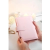 Bütçe Planlayıcı Cüzdan, Pembe Renk ve Gümüş Mekanizma ile Şık