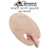 Büyük Boy Ahşap Boya Paleti - 30x40 cm, Doğal Renk