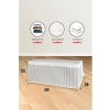 Büyük Boy Kumaş Organizer, 3 Adet, 65x45x22 cm Gri Hurç