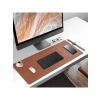 Büyük Boy PU Deri Mouse Pad, Dikişli Kenar, Dayanıklı Ofis Kullanımı
