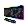 RGB Aydınlatmalı Büyük Oyuncu Mousepad, Dünya Haritası Desenli 80x30 cm