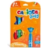 Carioca Keçeli Boya Kalemi Teddy Jumbo Bebek Süper Yıkanabilir 12Renk