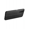 Case 4U A03s Kılıf Rugan Armor Deri Görünümlü Yüksek Kalite Silikon Niss Kırmızı
