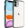 Case 4U Apple iPhone 11 Kılıf Sert PC Renkli Çerçeveli Riksos Silikon Kapak Yeşil