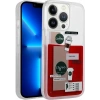 Case 4U Apple iPhone 12 Pro Kılıf Desenli Sıvılı Coffee Drink Silikon Kapak NO1 Renkli