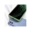 Case 4U Apple iPhone 12 Pro Max Kılıf Içi Kadife Logosuz LSR Lansman Silinebilir Arka Kapak Koyu Yeşil