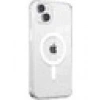 Case 4U Apple iPhone 13 Kılıf Magsafe Şarj Özellikli Sert PC Embos Kapak Şeffaf