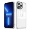 Case 4U Apple iPhone 13 Pro Kılıf Kamera Korumalı Parlak Tasarımlı Renkli Darbe Emici Transparan Post Kapak Şeffaf