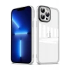 Case 4U Apple iPhone 13 Pro Kılıf Kamera Korumalı Parlak Tasarımlı Renkli Darbe Emici Transparan Post Kapak Şeffaf